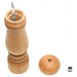 Moedor Sal Ou Pimenta 21cm Em Madeira